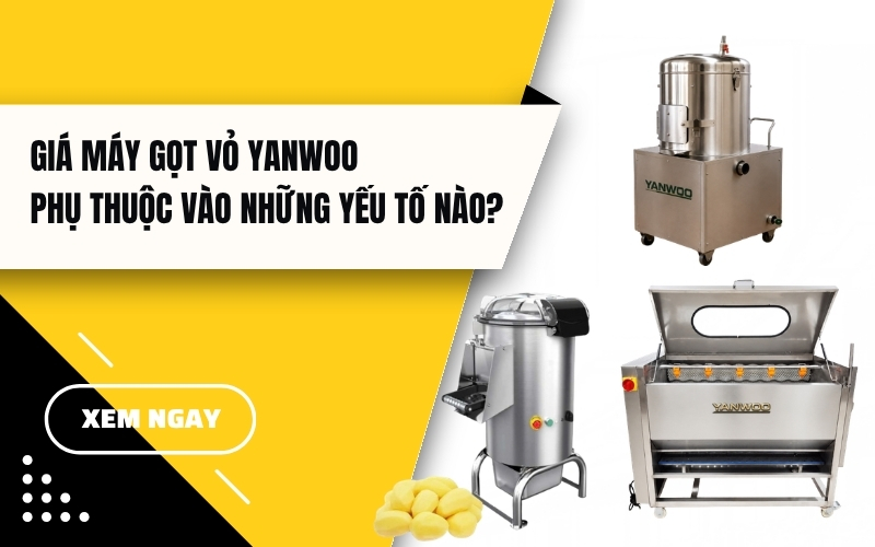 Giá máy gọt vỏ Yanwoo phụ thuộc vào những yếu tố nào