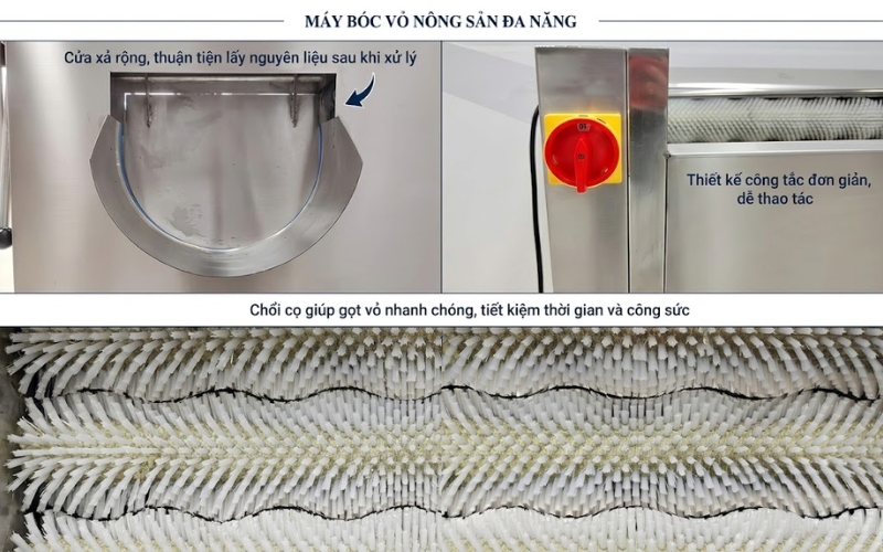 Tính năng nổi bật của máy chà rửa củ quả Yanwoo CX-60