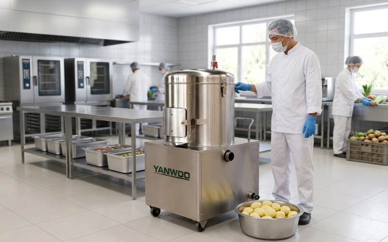 Tại sao nên đầu tư máy chà rửa củ quả Yanwoo XT-P30?