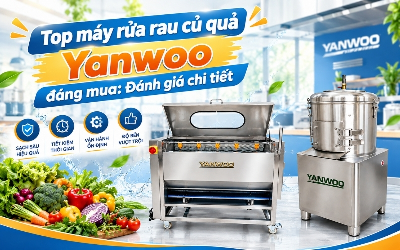 Top máy rửa rau củ quả Yanwoo đáng mua: Đánh giá chi tiết