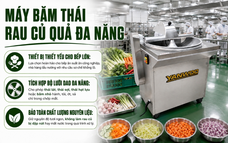 Máy băm thái rau củ quả đa năng
