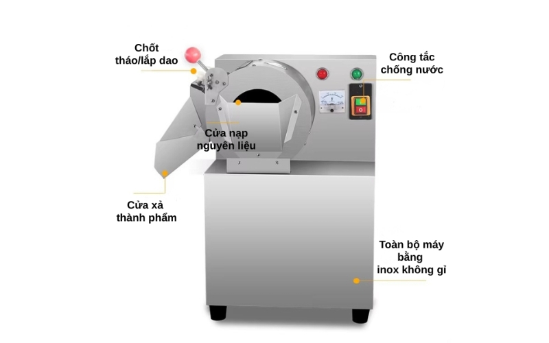 Cấu tạo của máy thái rau YANWOO SH-30