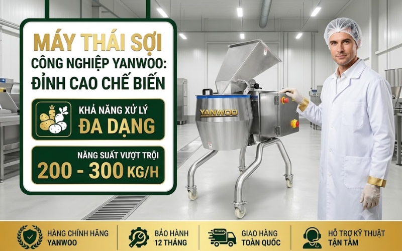 Đặc điểm nổi bật của máy thái sợi rau củ Yanwoo CSC-300