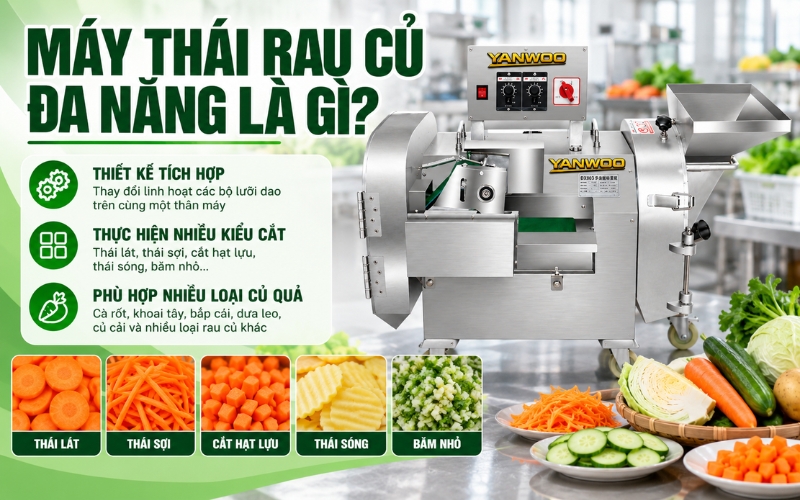 Máy thái rau củ đa năng là gì?