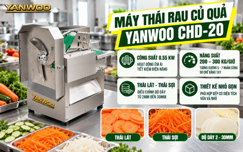 Máy thái rau củ quả Yanwoo CHD-20