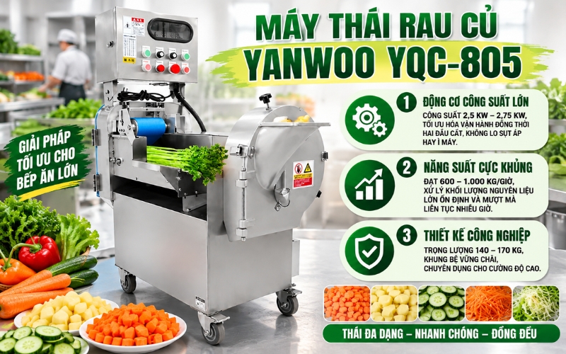 Máy thái rau củ Yanwoo YQC-805  