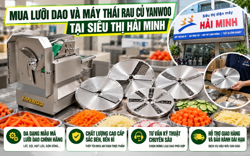 Mua lưỡi dao và máy thái rau củ Yanwoo tại Siêu Thị Hải Minh