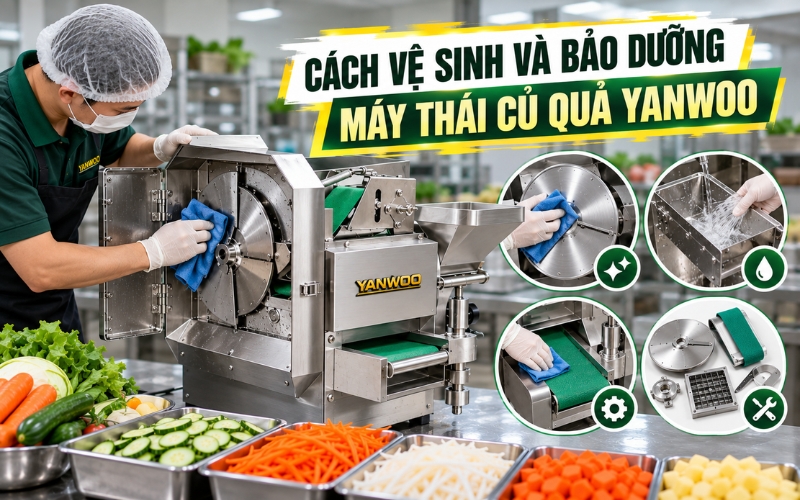 Rửa sạch lưỡi dao và các phụ kiện tháo rời