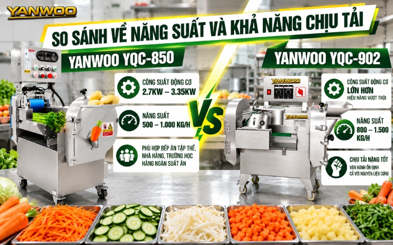 So sánh về năng suất và khả năng chịu tải