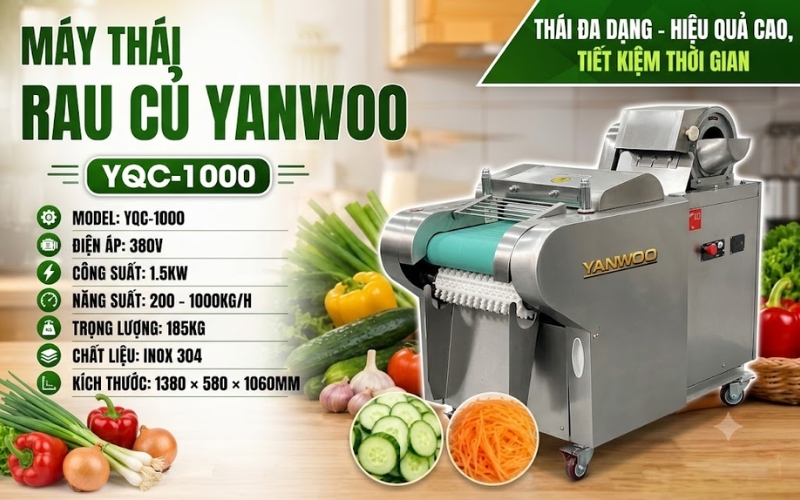 Thông số máy thái rau củ Yanwoo YQC-1000