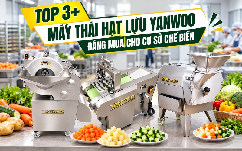 Top 3+ Máy Thái Hạt Lựu Yanwoo Đáng Mua Cho Cơ Sở Chế Biến