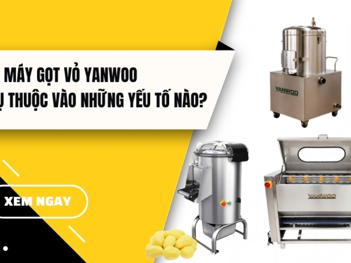Giá máy gọt vỏ Yanwoo phụ thuộc vào những yếu tố nào?