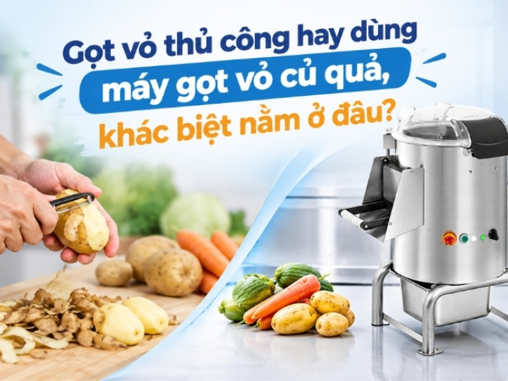 Gọt vỏ thủ công hay dùng máy gọt vỏ củ quả, khác biệt nằm ở đâu?