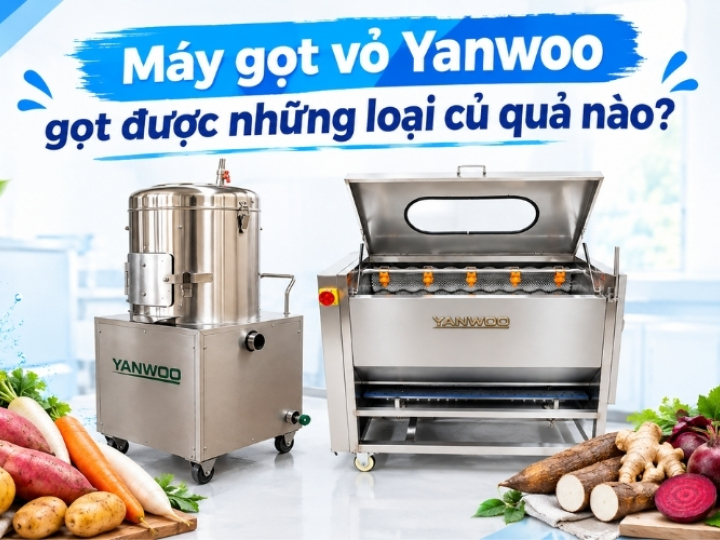 Máy gọt vỏ Yanwoo gọt được những loại củ quả nào?