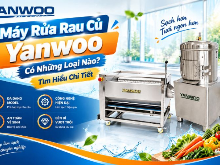 Máy Rửa Rau Củ Yanwoo Có Những Loại Nào? Tìm Hiểu Chi Tiết