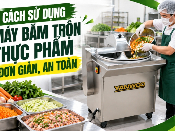 Cách Sử Dụng Máy Băm Trộn Thực Phẩm Đơn Giản, An Toàn