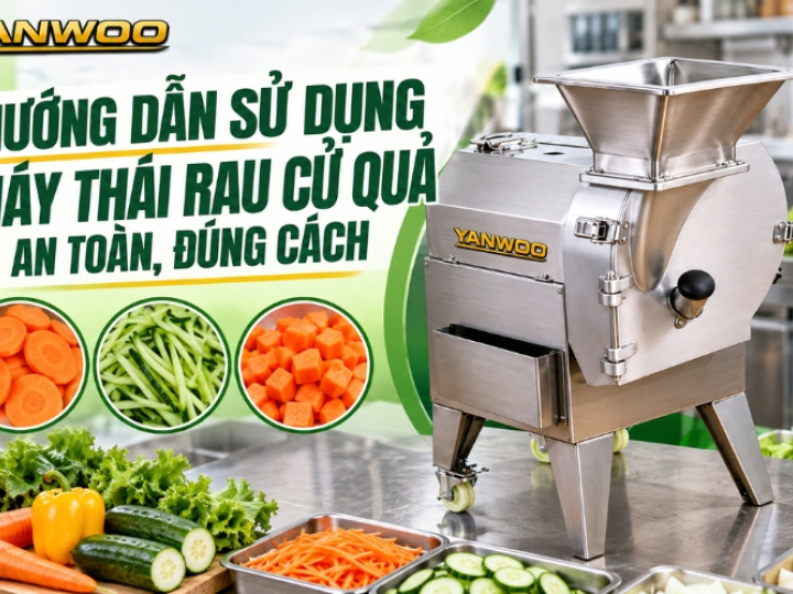 Hướng Dẫn Sử Dụng Máy Thái Rau Củ Quả An Toàn, Đúng Cách