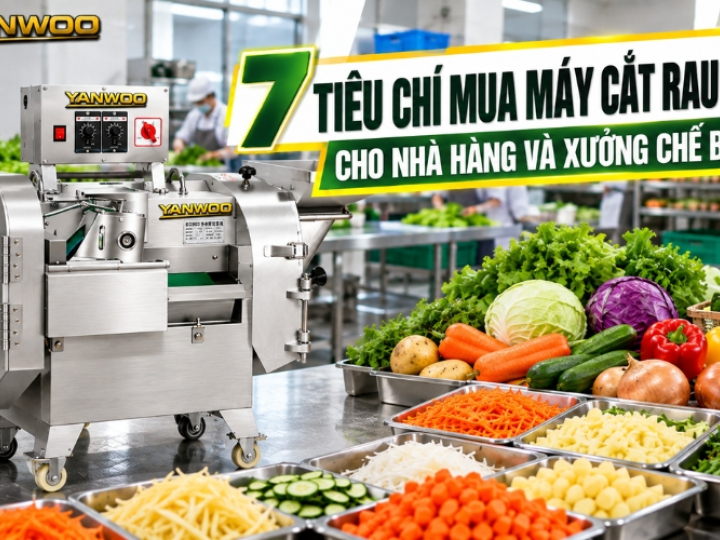 7 tiêu chí mua máy cắt rau củ cho nhà hàng và xưởng chế biến